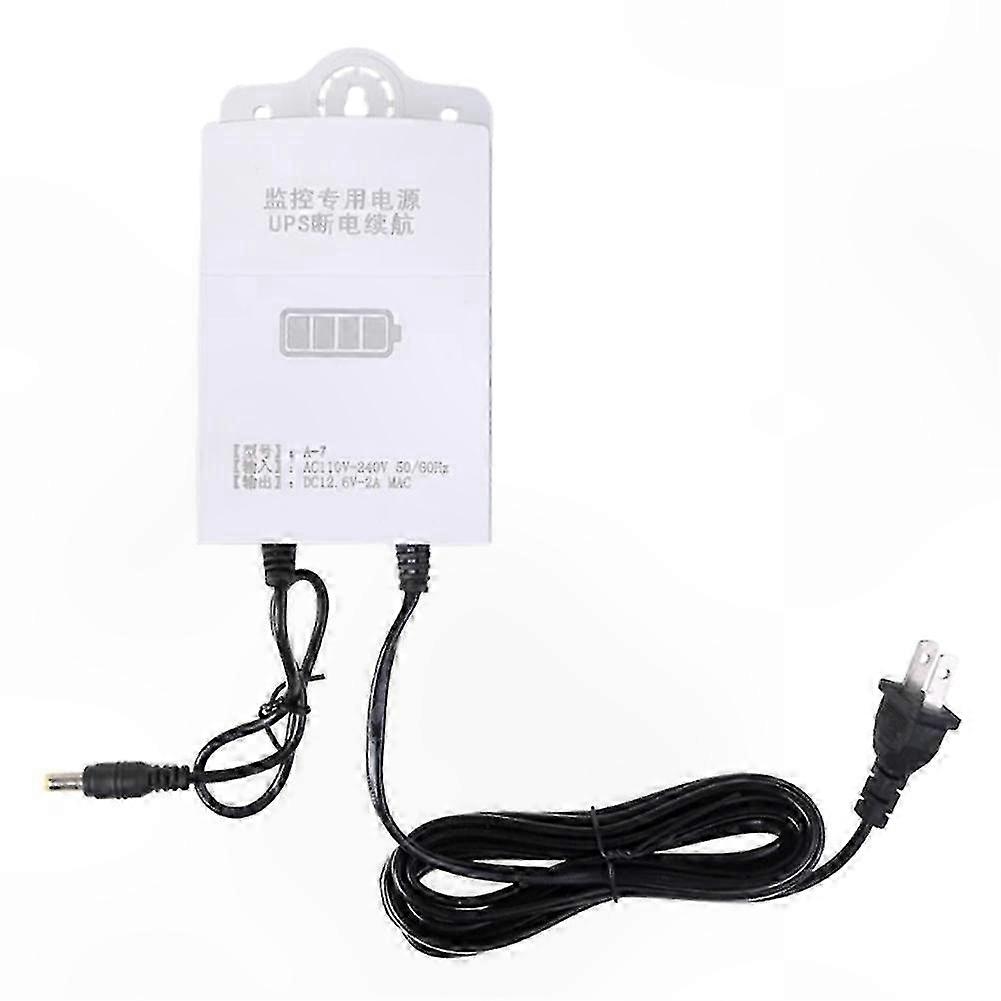 12v 2a Mini-usv-notstromversorgung Für Router, Modem Und Überwachungskamera – Überspannungsschutz Mit Us-stecker, Unterbrechungsfreie Stromversorgung Für Internet-router Und Wlan