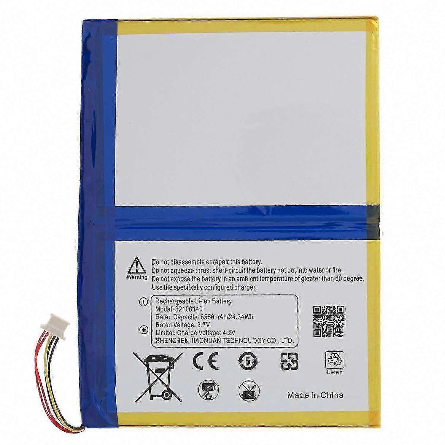 Blackview Tab 8 Akku 6580mah 3,80v Lithium-ionen Ersatzteil Ohne Logo - Modell 32100140