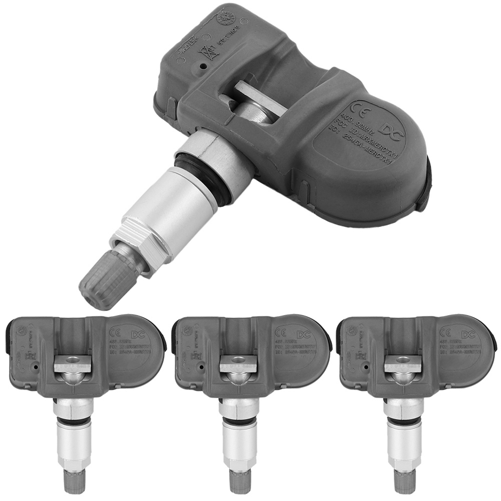 Satz Mit 4 Tpms-sensoren (433 Mhz) Für Mercedes-benz E350 (2009–2016) – Reifendruckkontrollsystem