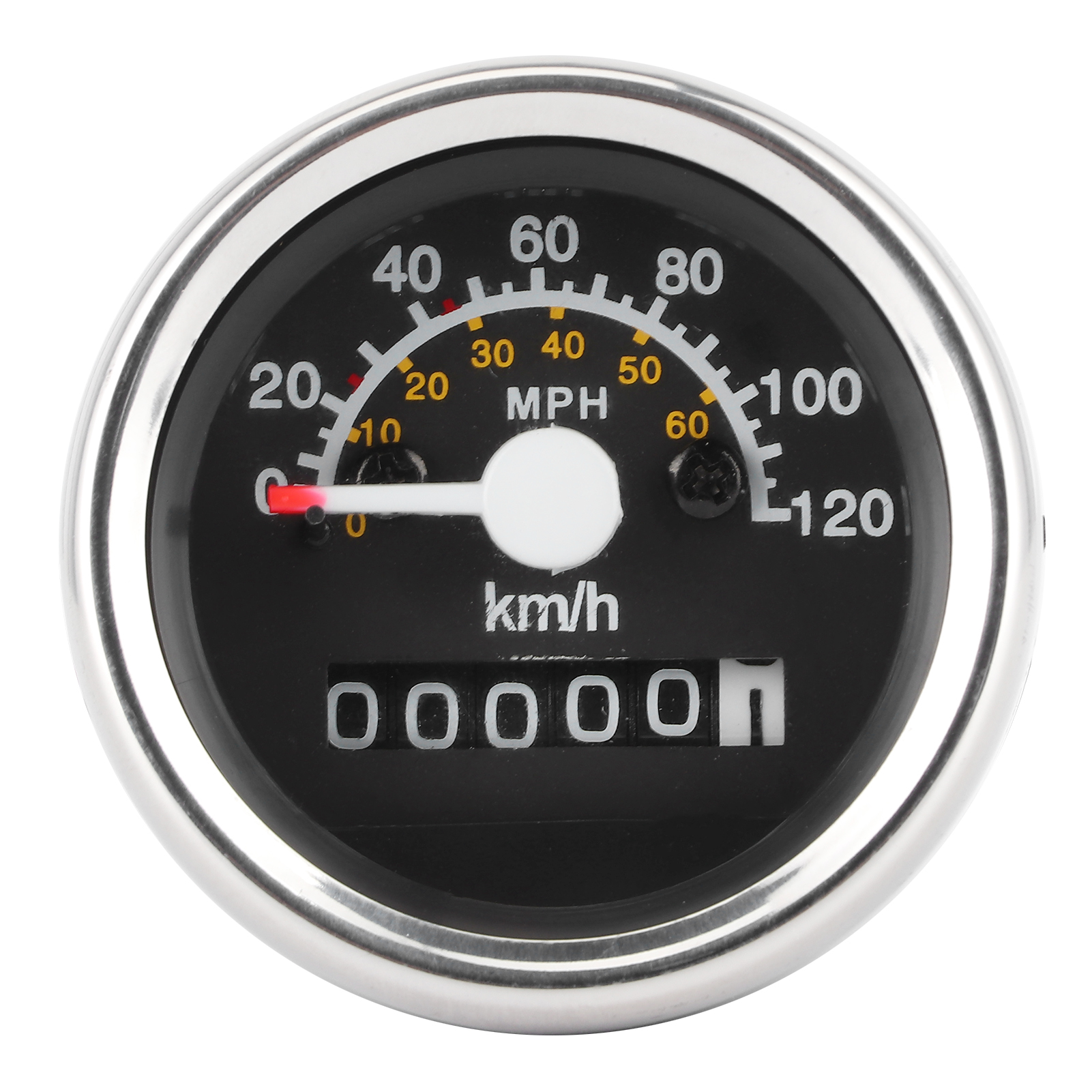 12-v-motorradtacho, Kilometerzähler Bis 99.999 Km, Geschwindigkeitsanzeige Von 0 Bis 120 Km/h, Rundes Instrument Mit Led-hintergrundbeleuchtung