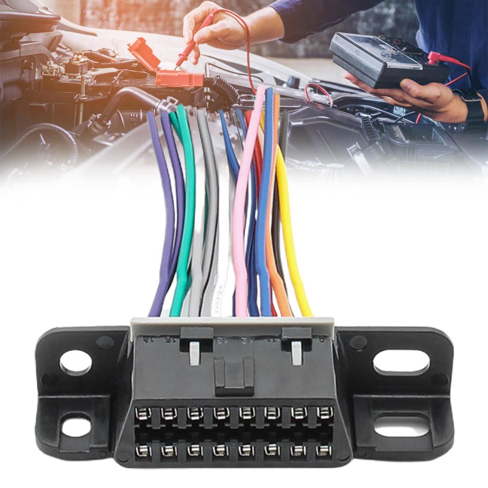 16-poliges Obd2-verlängerungskabel (weiblich), Adapterstecker Für Die Fahrzeugdiagnose