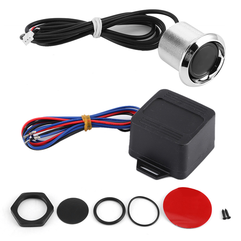 Universeller 12v-motorstartknopf Mit Rotem Druckknopfschalter, Fahrzeugmodifikationssatz