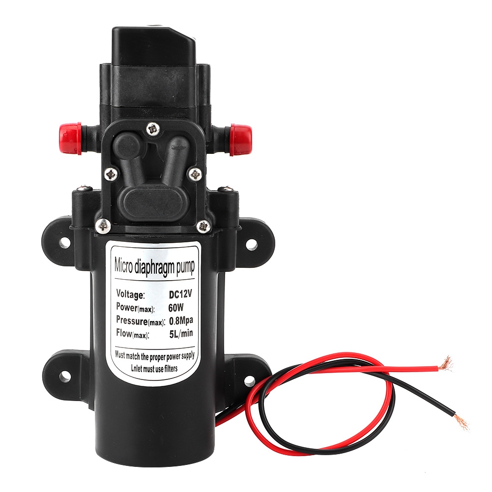 12v 60w Gleichstrom-selbstansaugende Mikro-elektro-membran-hochdruckwasserpumpe Für Autowäsche, Druckschaltpumpe