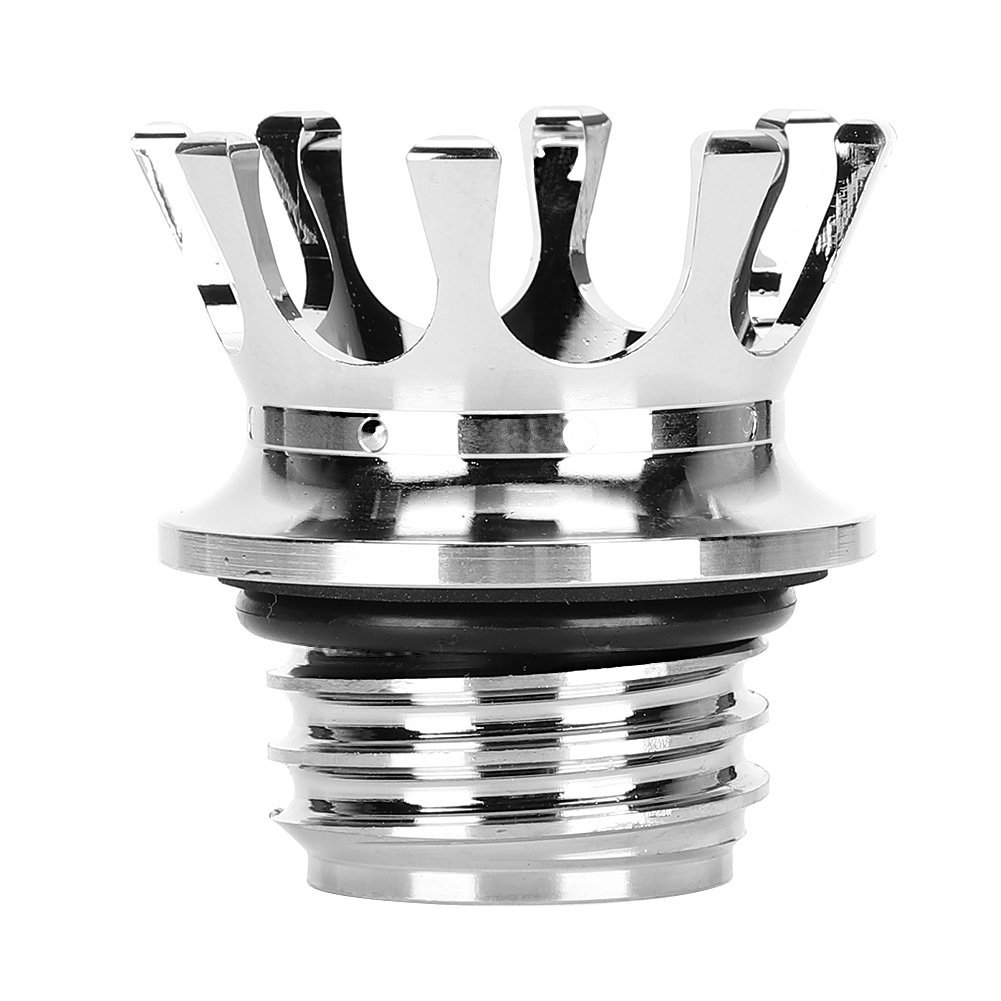 Tankdeckel Im Crown-design Für Motorräder, Passendes Zubehör Für Defender Fxdp, Silber
