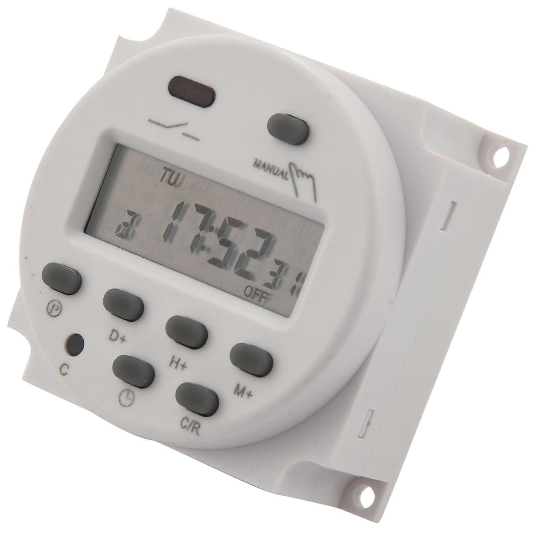 Programmierbarer Digitaler Lcd-zeitschalter Dc12v Relais-timer 16a Zeitschalter-display