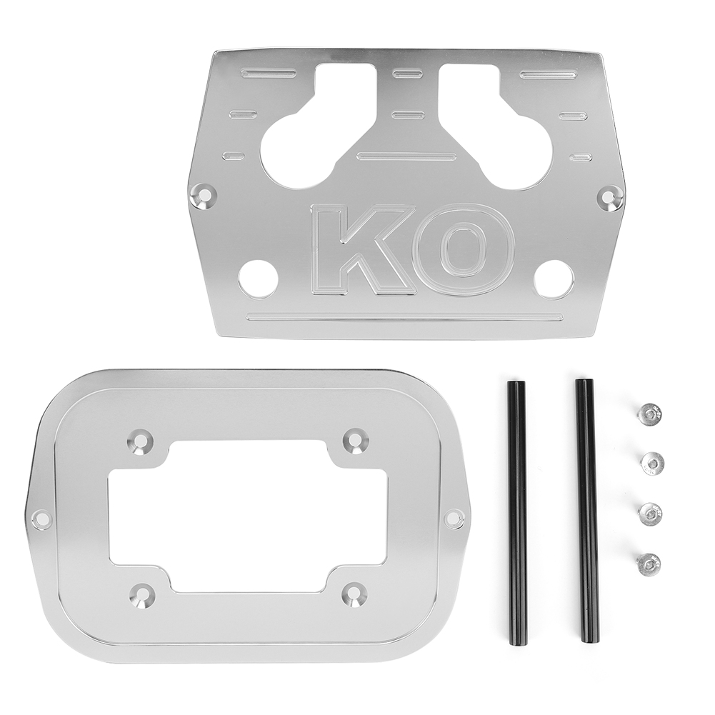 Batteriehalterung Aus Aluminiumlegierung, Silbernes Autozubehör