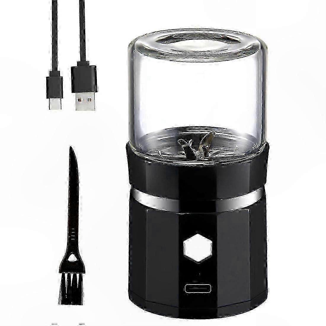 Tragbare Gewürzmühle Mit Usb-anschluss Und Reinigungsbürste, Ideal Für Kräuter, Tees Und Gewürze.