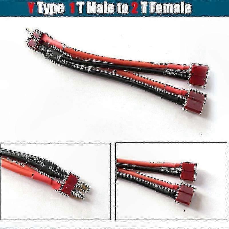 Doppelter Xt60-parallelstecker Mit 14awg-silikonkabel, Y-verteiler Für Stecker Und Buchse, Batterieverteiler