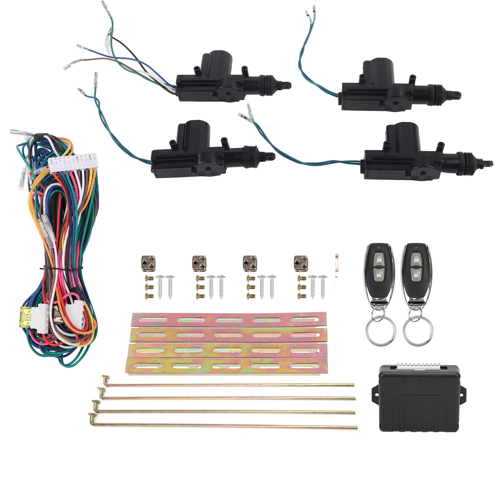 12-v-zentralverriegelungsset Mit Fernbedienung, Schlüssellosem Zugangssystem, Led-anzeige, 2 Fernbedienungen Im Lieferumfang Enthalten