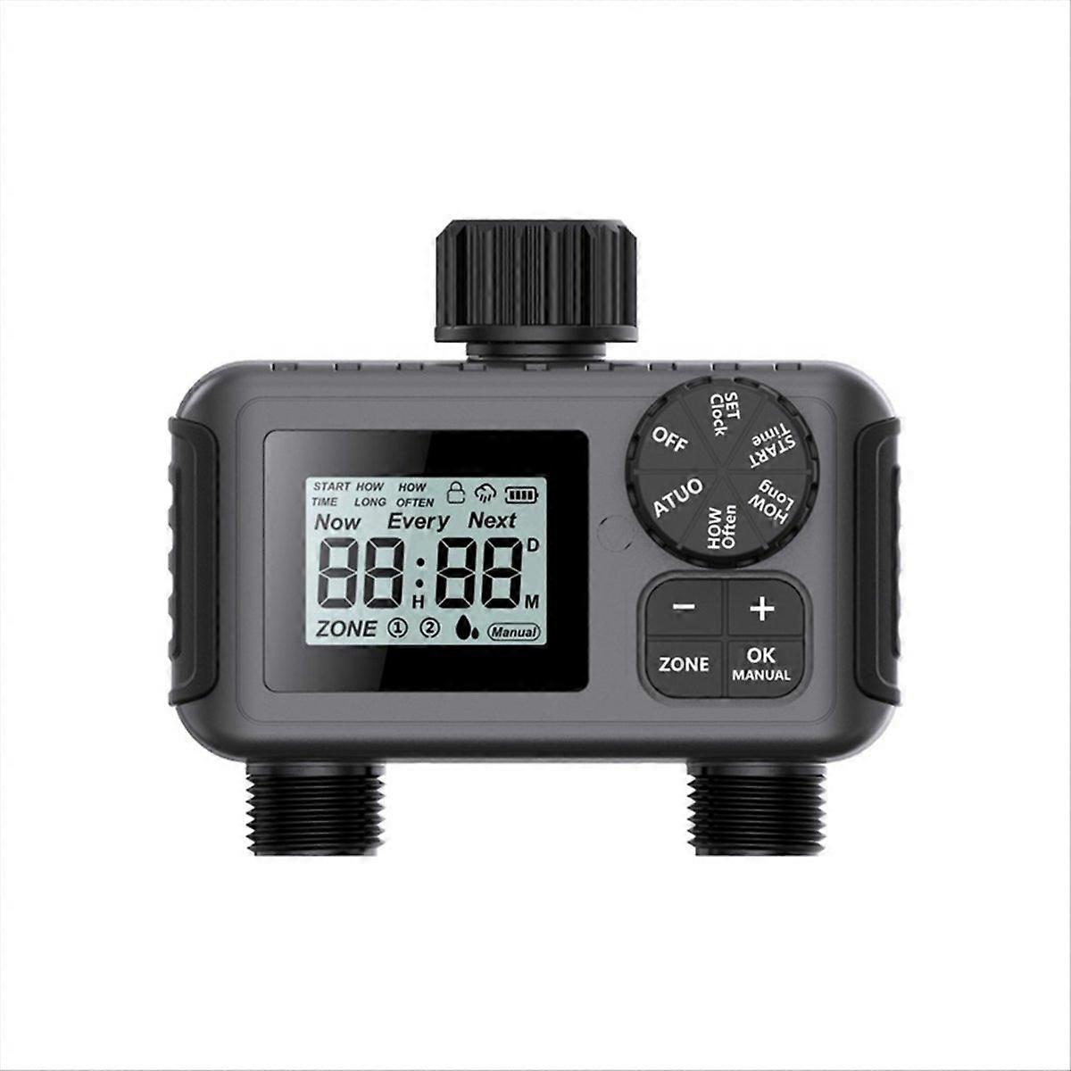 Programmierbarer Bewässerungstimer Mit 2-wege-steuerung Für Gewächshäuser, Automatische Bewässerung Mit Flexibler Programmierung, Ideal Für Garten Und Gemüsebeet.