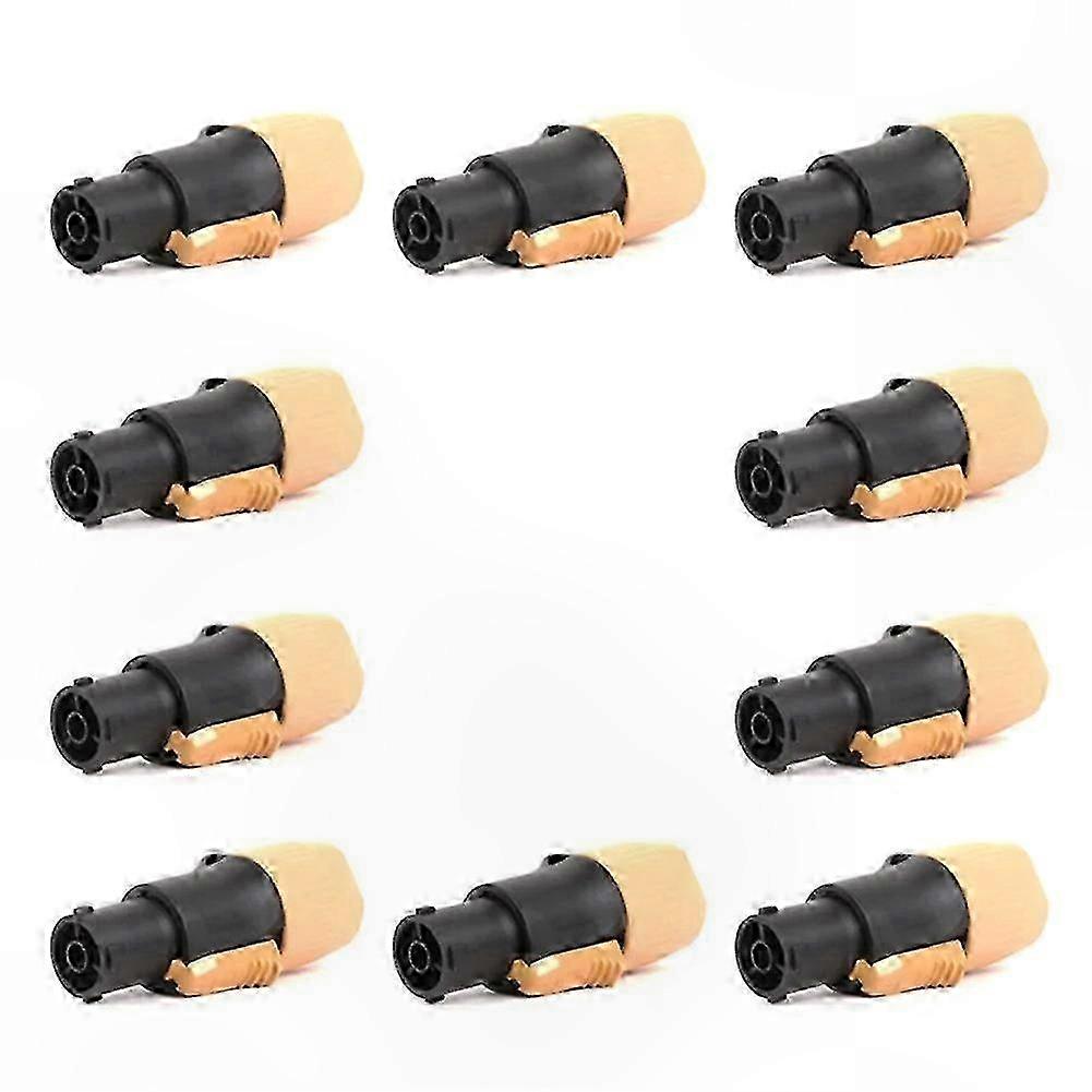 Nac3fx-w Gelber 3-poliger Buchsenstecker Mit Sicherer Verriegelung – 10er-packung Stecker Für Audiogeräte