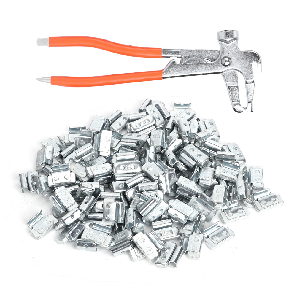 100 Stück 15 G (0,53 Oz) P-förmige Auswuchtklammern Aus Aluminiumlegierung, Inklusive Auswuchtklemme Für Reifenreparaturen