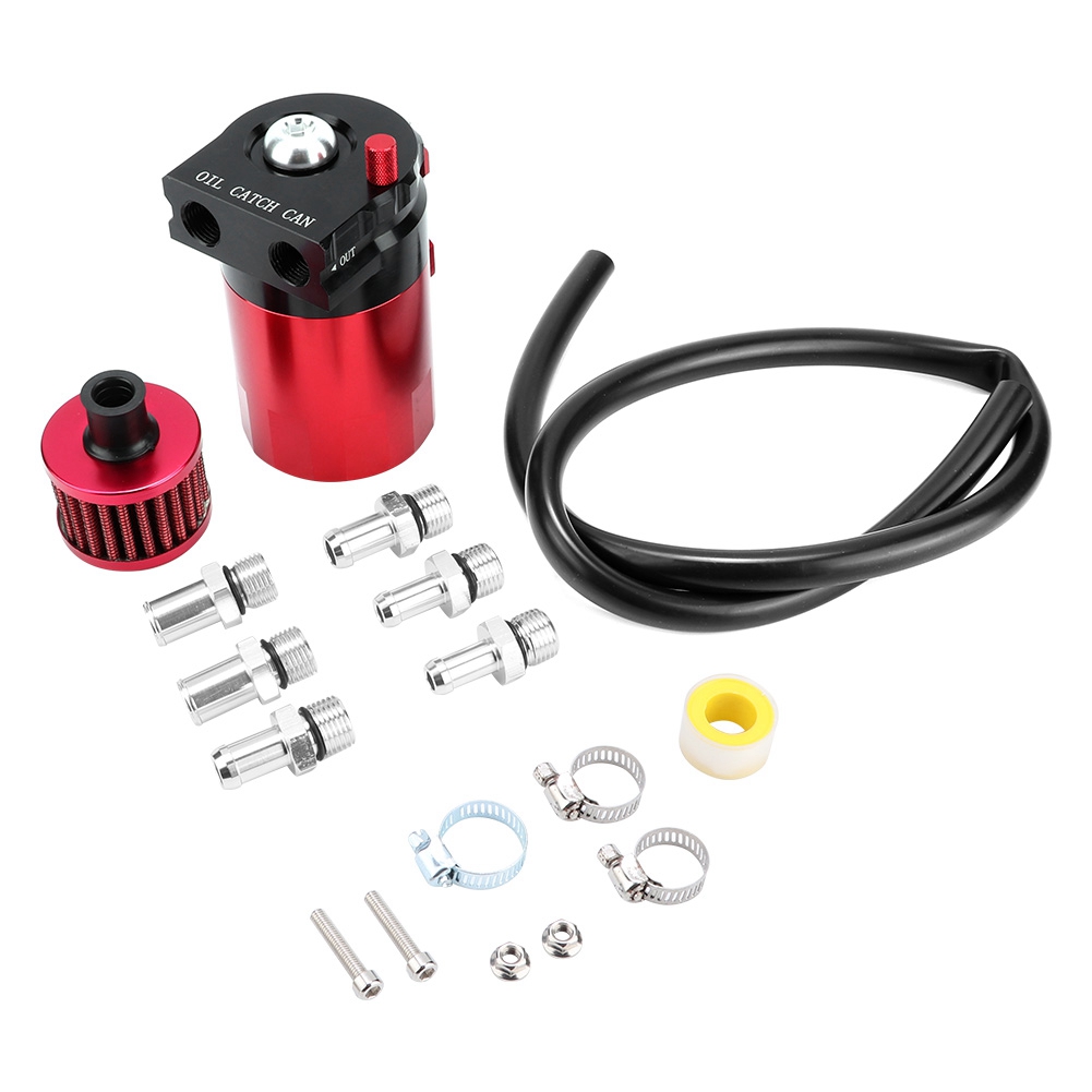 300 Ml Universal-ölabscheiderbehälter Rot Mit Deflektor – Auto-tuning-zubehör