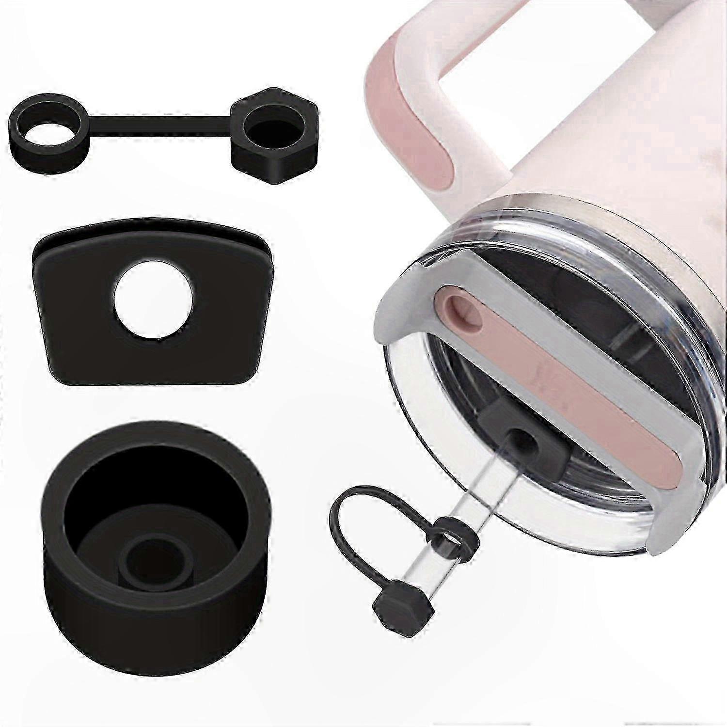Set Mit 3 Auslaufsicheren Silikon-becherverschlüssen – Passend Für 40-oz- Und 30-oz-becher, Langlebig Und Auslaufsicher