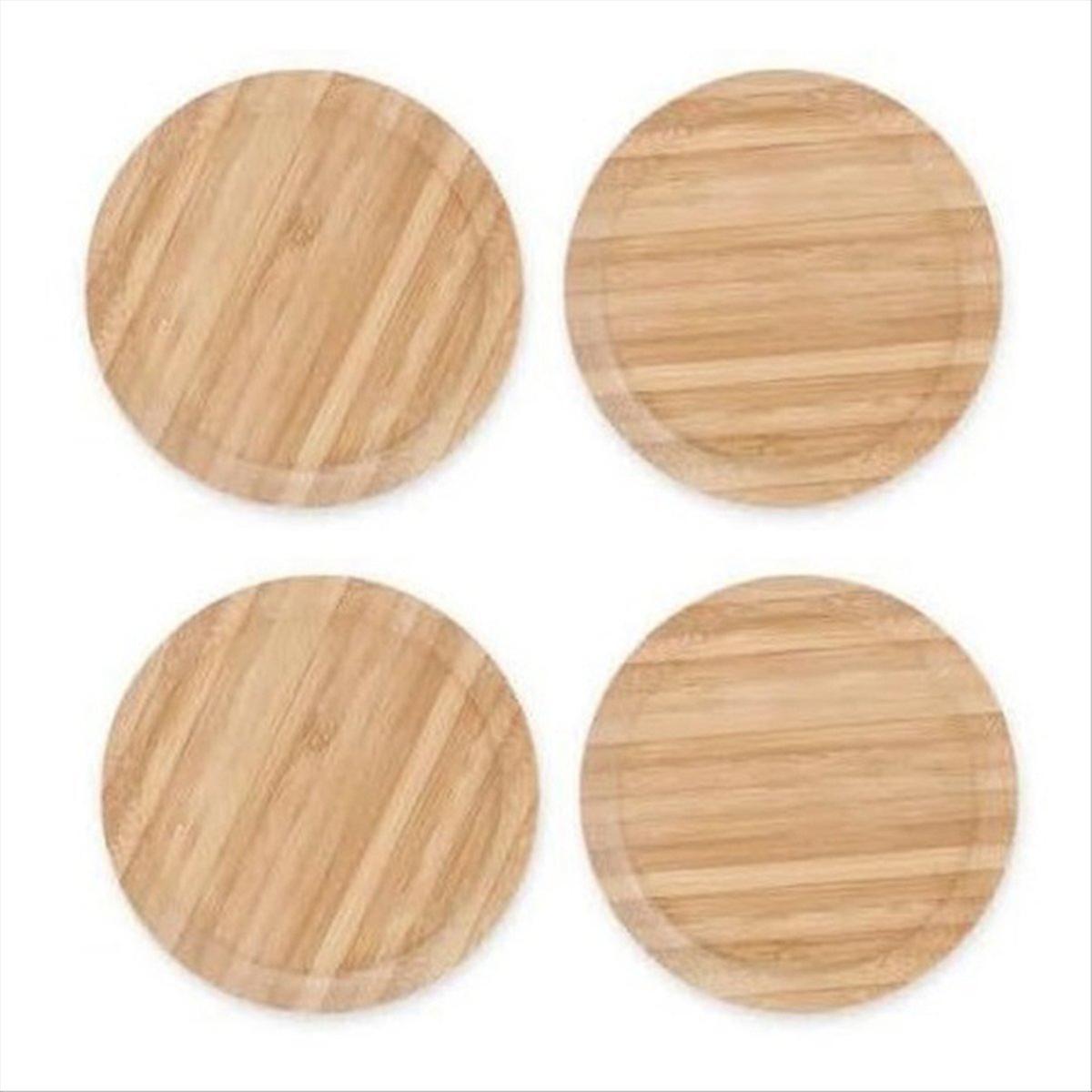 4 Holzdeckel Für Weingläser, Insektenschutz Für Getränke, 4er-set, 10 Cm, Ideal Für Garten Und Aperitifs