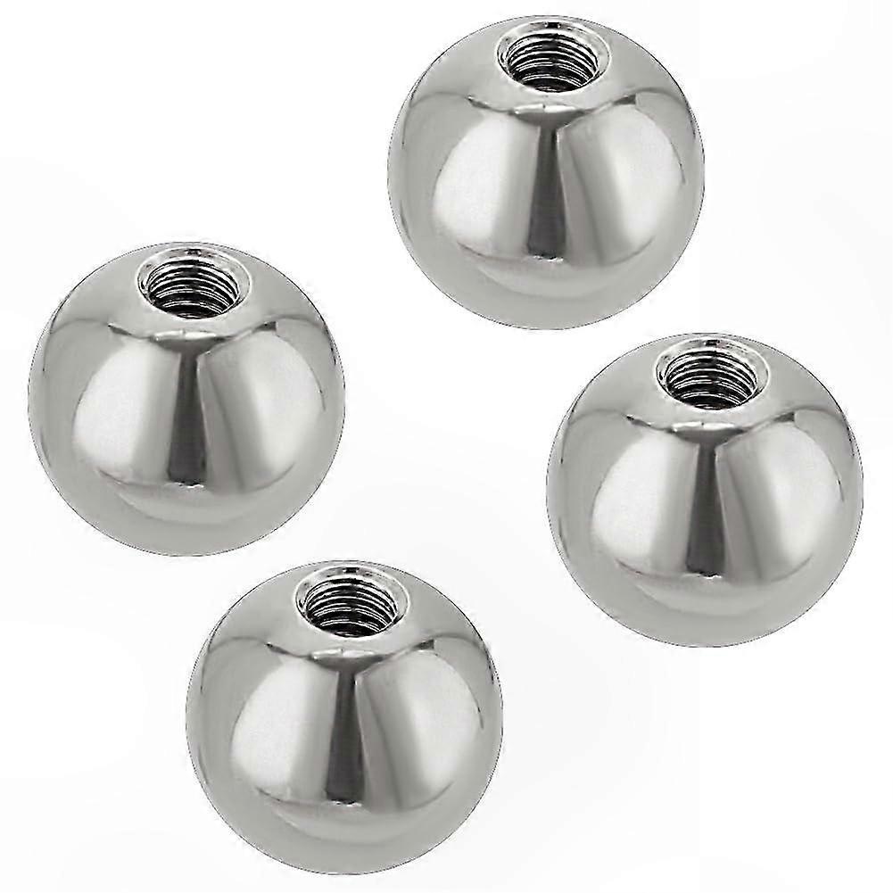 4 Stück M6x20mm Kugelgelenkmuttern Aus Edelstahl 304, Innengewinde, Silberne Runde Kappe Für Beleuchtung, Maschinen Und Heimwerkerprojekte