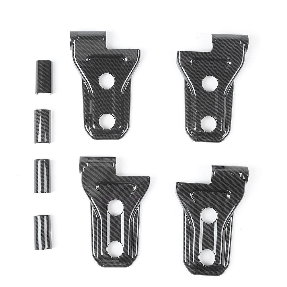 8-teiliges Set Türscharnierabdeckungen In Carbonfaser-optik, Kompatibel Mit Jeep Wrangler Jl Ab Baujahr 2018