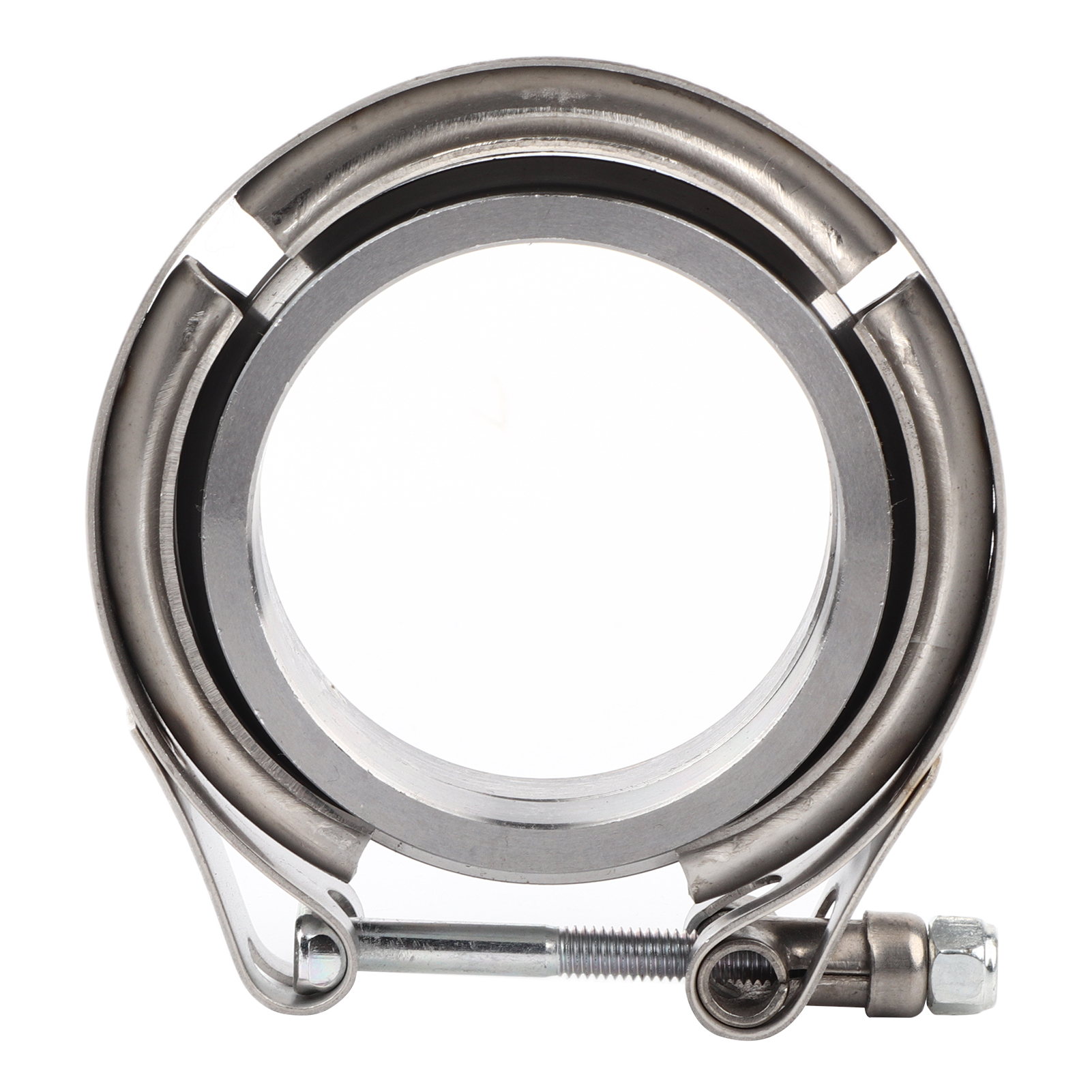 2,5-zoll-turbo-abgaskrümmer Aus Edelstahl, V-klemmflansch-set, 2 Stück