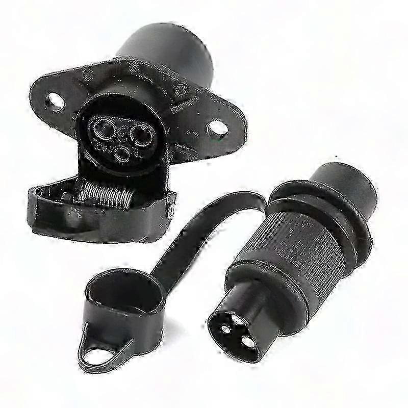 3-poliger Landwirtschaftsstecker (männlich Und Weiblich), 12-v-steckdose Für Traktoren Und Landwirtschaftliche Fahrzeuge, Wasserdichter Doppelstecker Mit 3 Pins