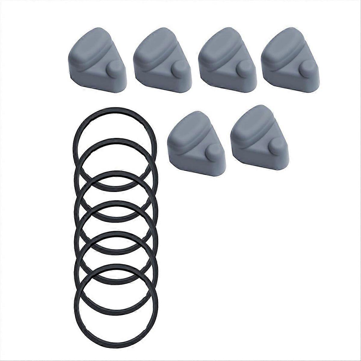 Silikonkappe Und -dichtung Für Quick Flip Go, Schwarz Und Grau, Wasserdicht Und Langlebig
