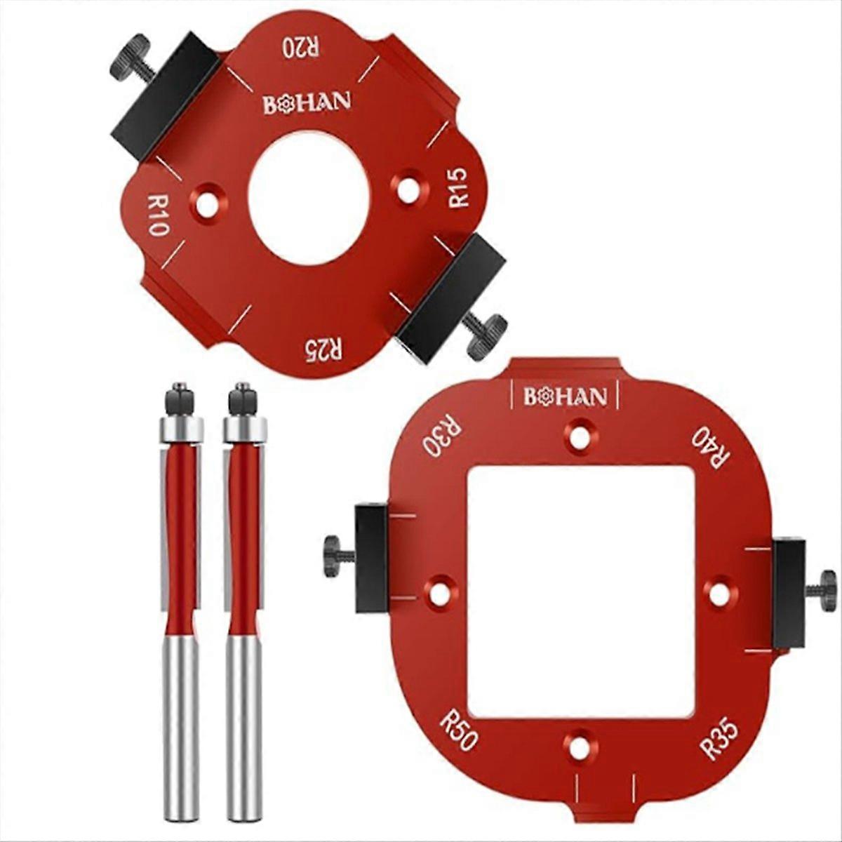 Winkelfräsvorrichtung Aus Aluminiumlegierung, Radius-schablone Für Ecken, Präzisions-fräswerkzeuge, Schablone Für Abgerundete Konturen, Verstellbare Winkelvorrichtung, Holzbearbeitungsausrüstung.