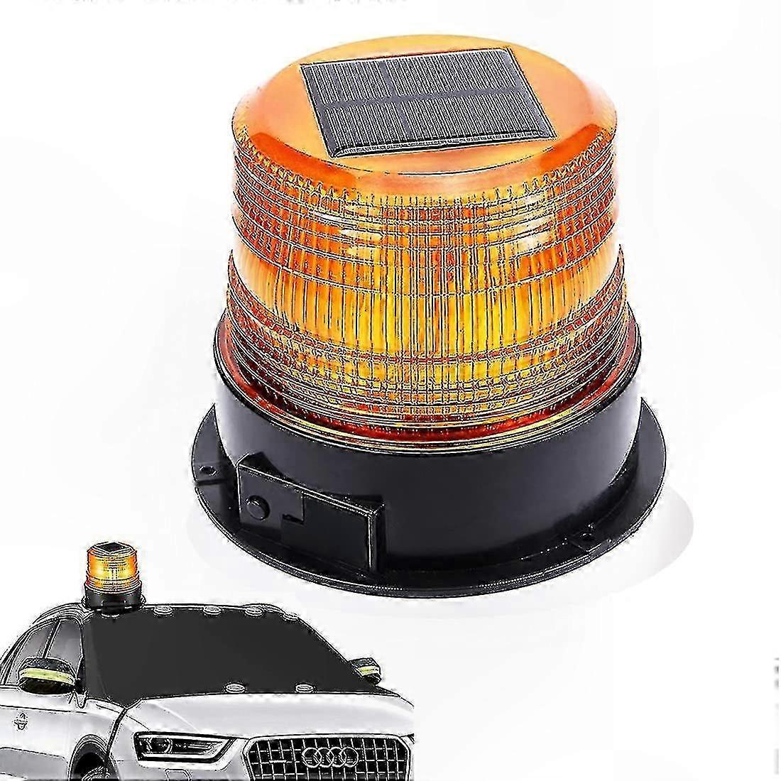 12v Solar-led-warnleuchte, Magnetisches Blinklicht Für Die Verkehrssicherheit, Drahtloses Notsignal Für Fahrzeuge, Autonome Verkehrswarnung.