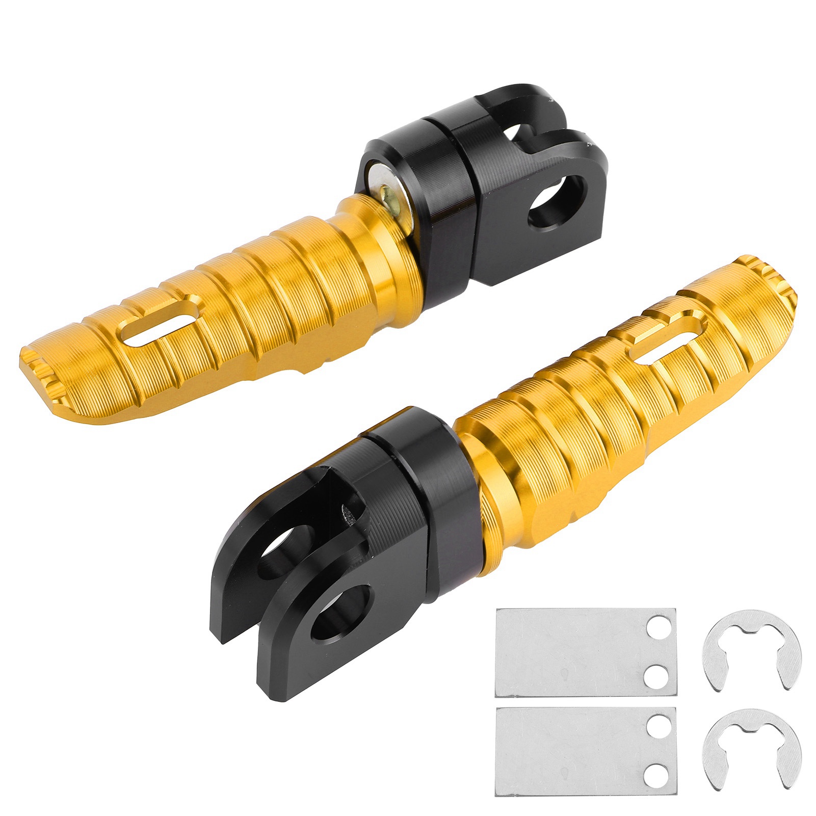 Paar Vordere Fußrasten Aus Aluminiumlegierung Für Kawasaki Ninja Z125 Pro, Z250/sl, Z400, Z900 - Gold