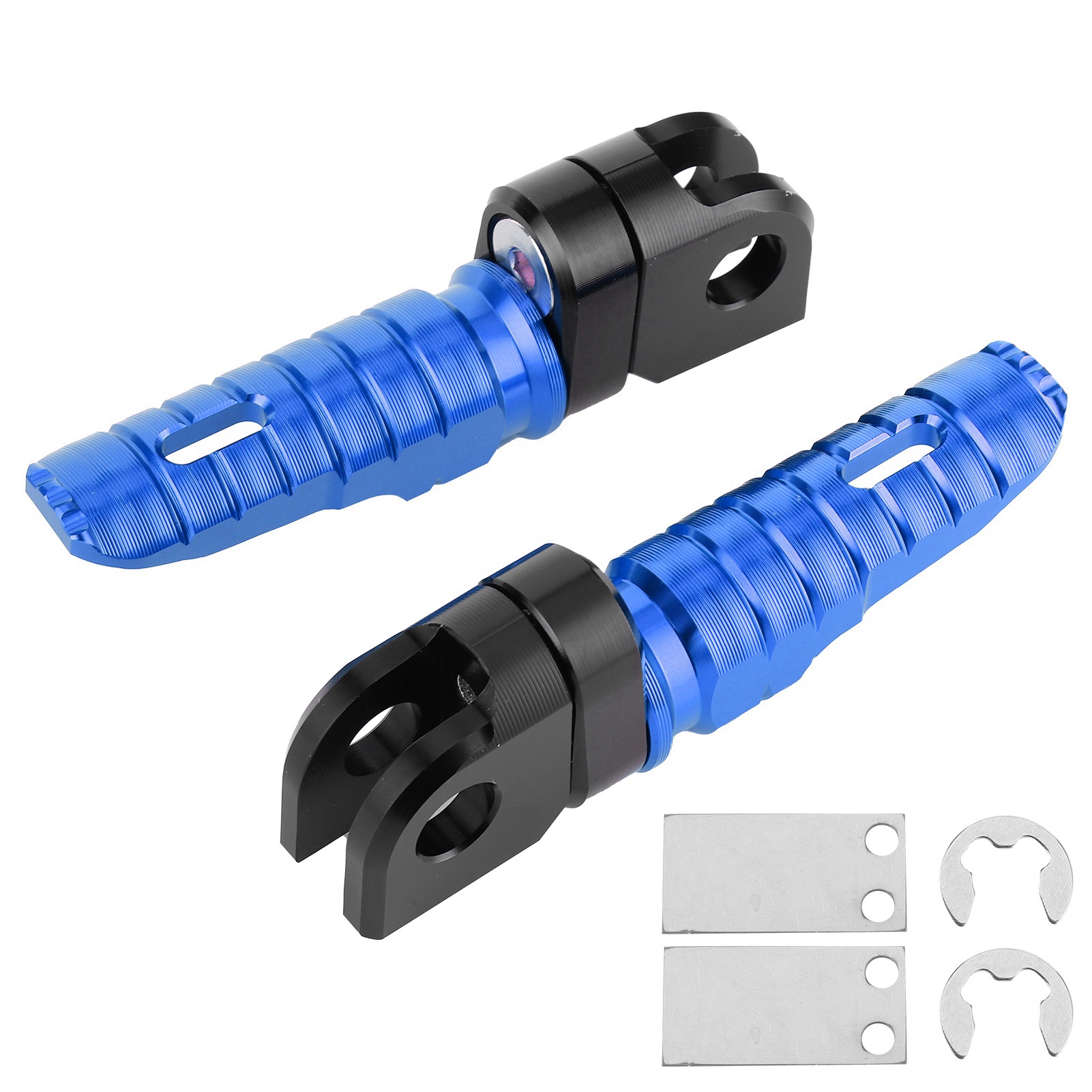 Paar Vordere Fußrasten Aus Aluminiumlegierung Für Kawasaki Ninja Z125 Pro, Z250/sl, Z400, Z900 – Blau