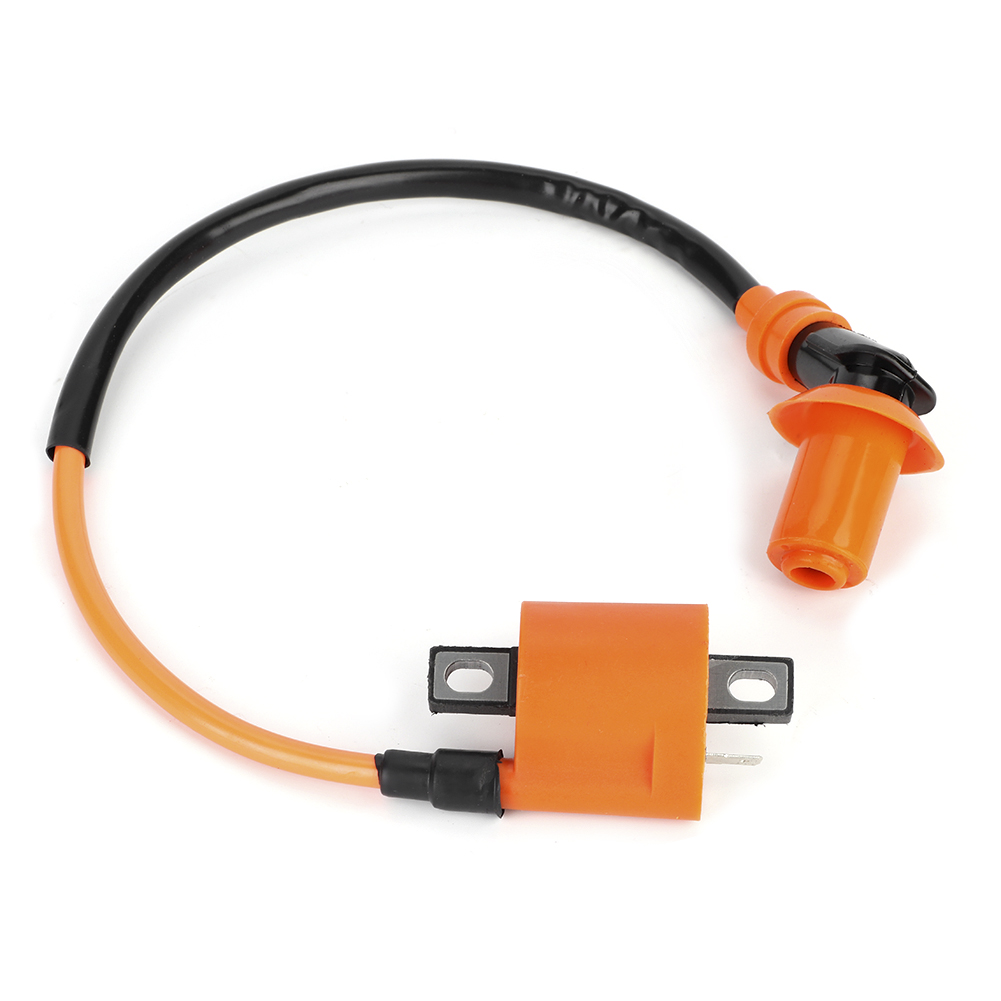 Modifizierte Orange/schwarze 6-polige A7tc-zündspule Und Zündkerze, Geeignet Für Gy6 50 Cm³, 125 Cm³ Und 150 Cm³.