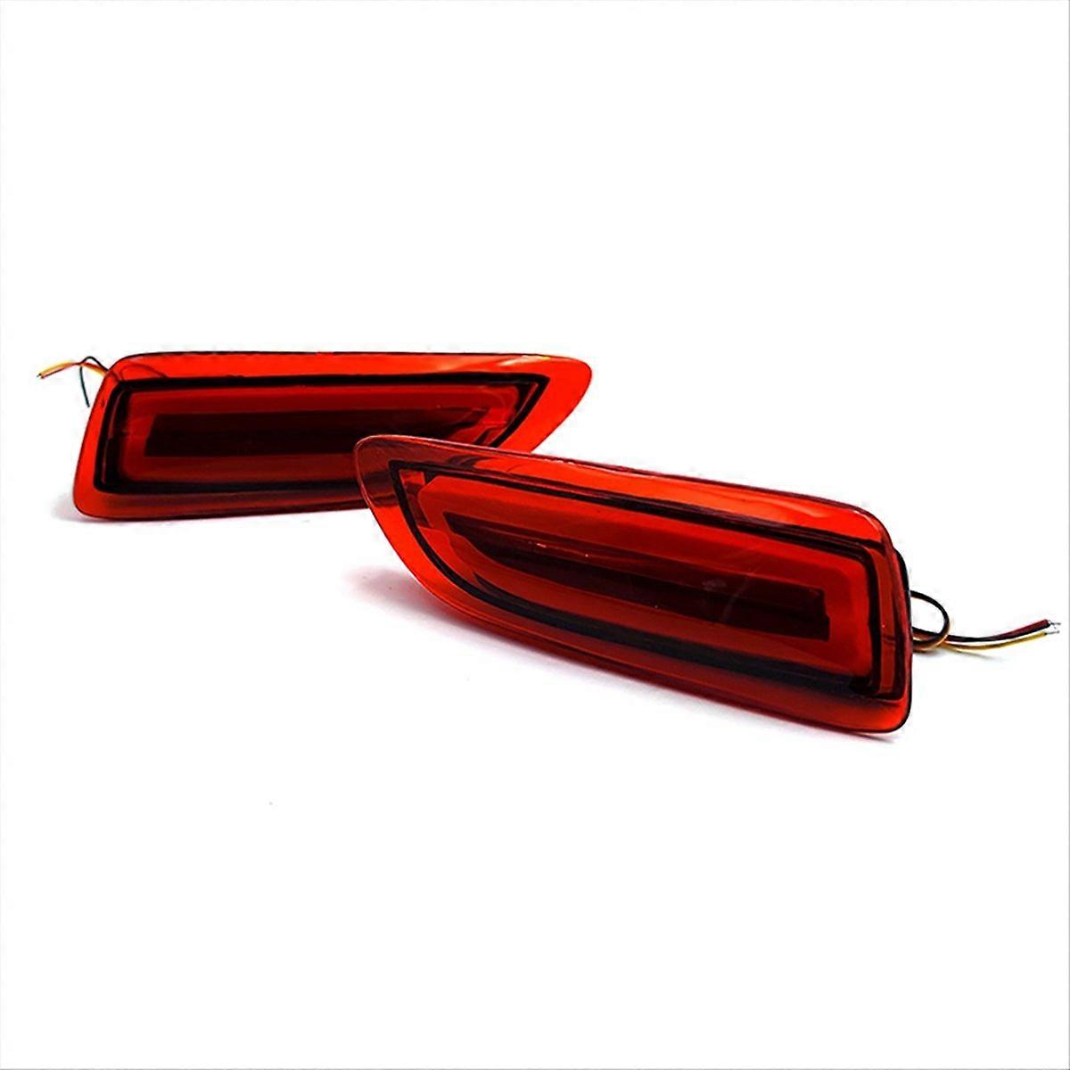 Set Mit 2 Led-reflektorleuchten Für Die Hintere Stoßstange, Rotes Licht