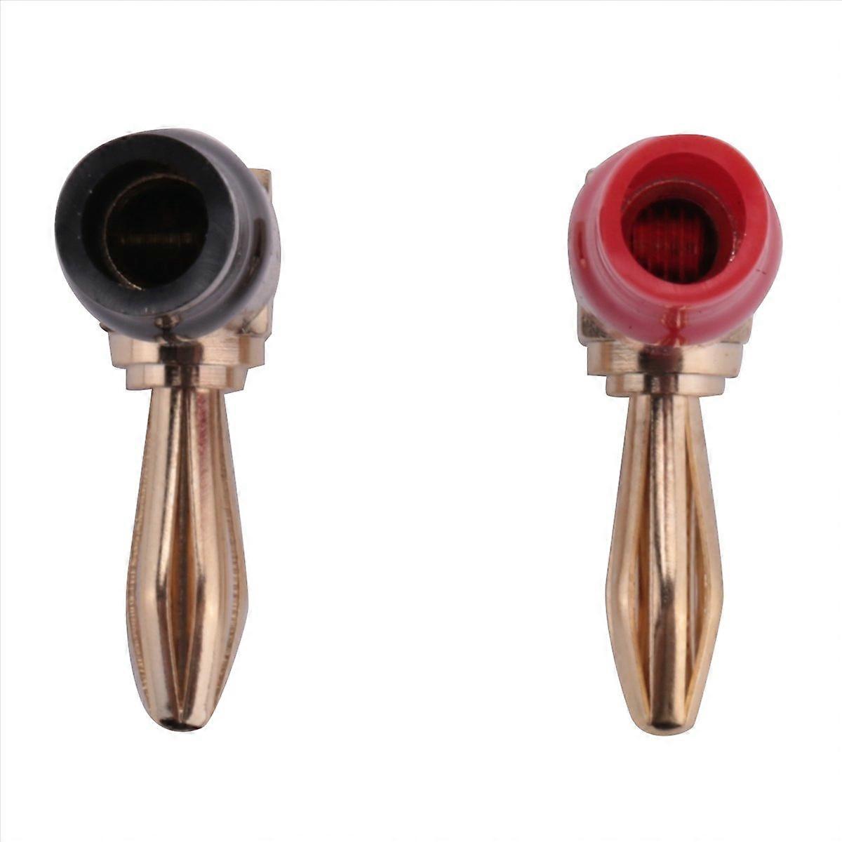 4-mm-x8-bananenstecker, 24-karat-vergoldete Lautsprecherkabelanschlüsse, Vergoldeter Lautsprecheradapter, 8er-pack Vergoldete Klinkenstecker, Hifi-audiozubehör, Premium-anschlüsse