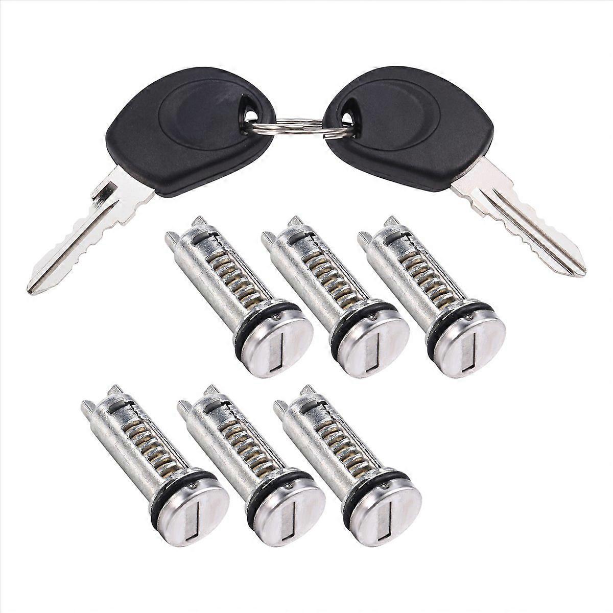 Türschloss Für Iveco Daily (2000–2006): Komplettes Schließset, Türverriegelungsmechanismus, Autoschloss-set, Direkter Ersatz, 2-teilig, Robustes Metall, Schwarz Getönt, Kompatibel Mit Iveco Daily (200
