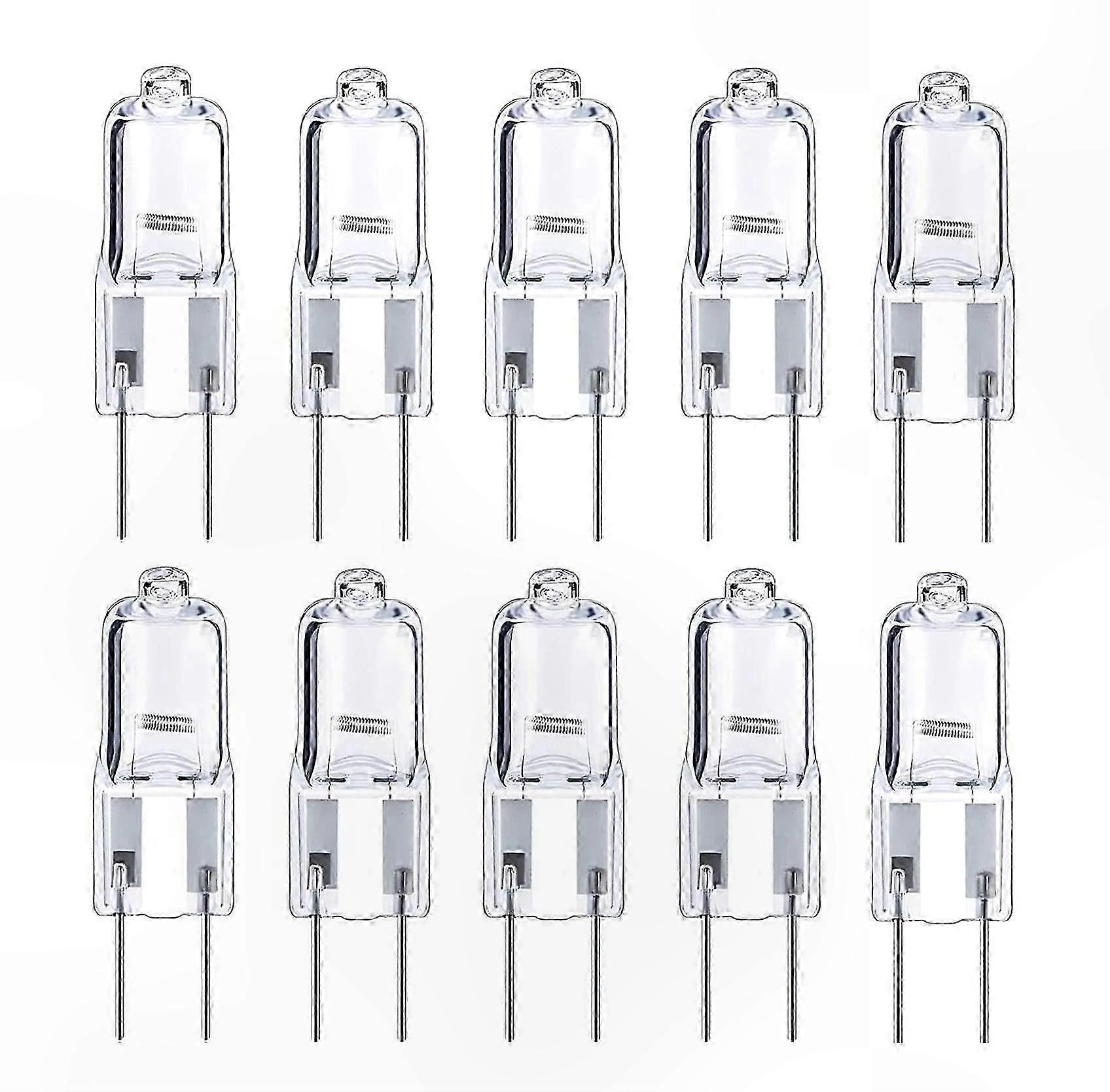 10er-pack Dimmbare 20-w-halogenlampen, G6.35-sockel, 12 V, Warmweiß (2700 K) Für Spot- Und Akzentbeleuchtung