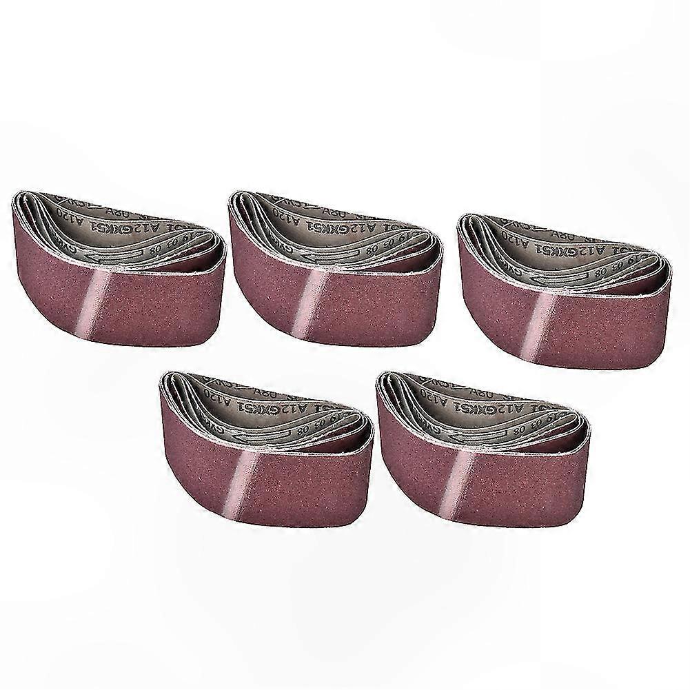 Set Mit 5 Schleifbändern 457x75mm, Körnungen 60/80/100/120/240, Für Bandschleifer