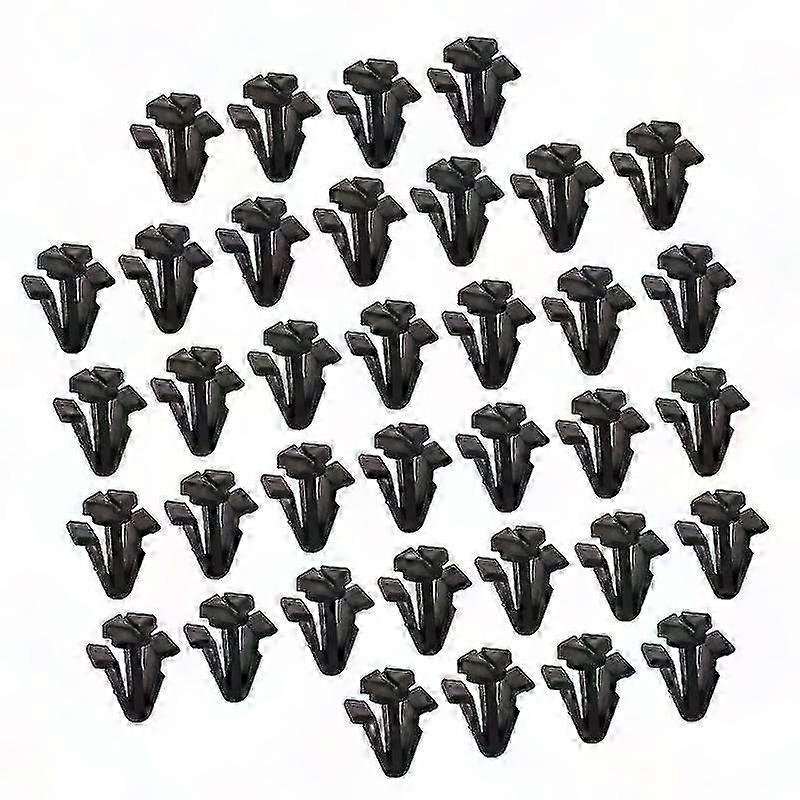 01553-03831 50 Stück Kühlergrillbefestigungen Für Ford Maverick, Patrol, Skyline, Elgrand, Navara, Pathfinder, Serena, Schwarzes Nylon