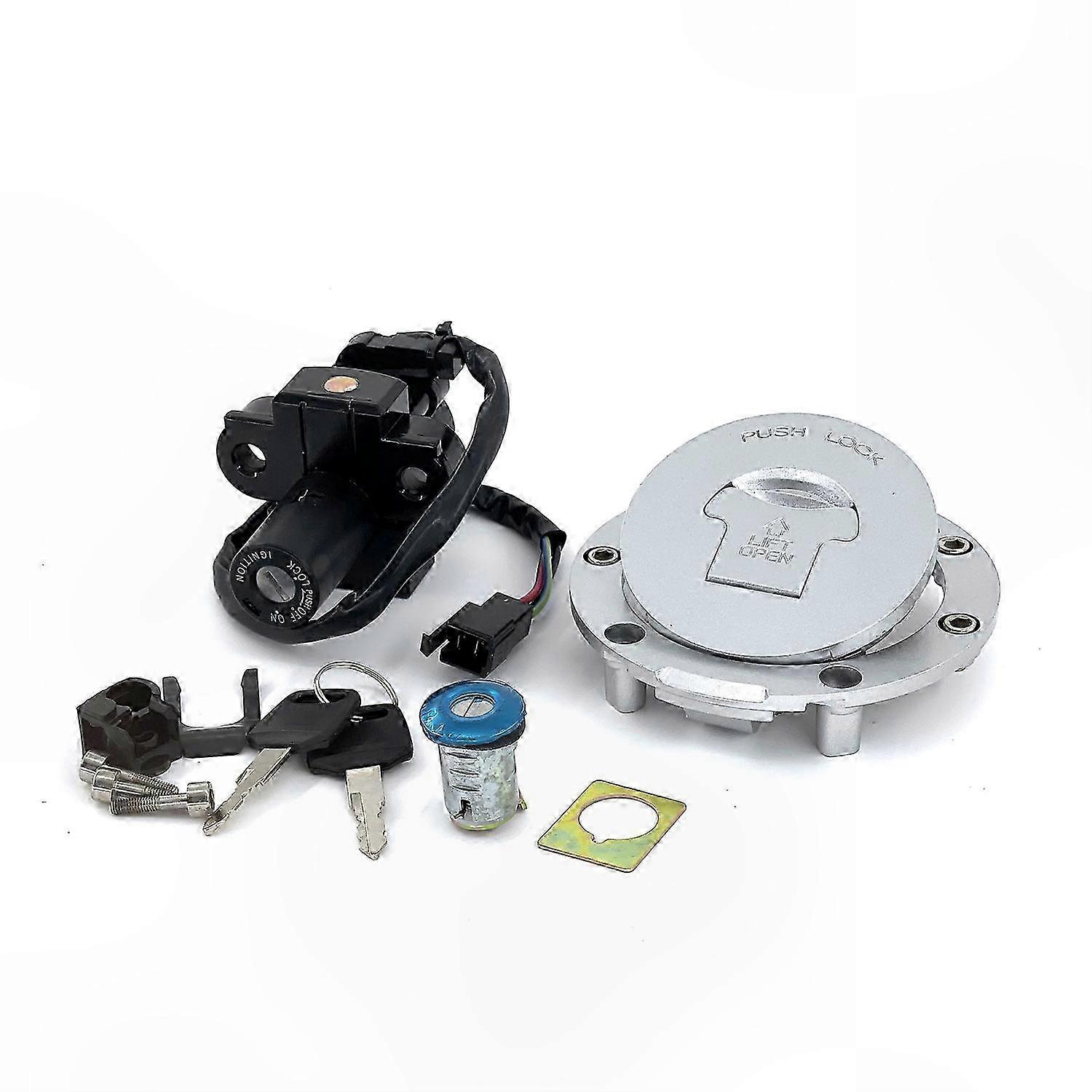 Universeller Motorrad-zündschlüssel Mit Tankdeckel Und Abdeckung, Kompatibel Mit Cbr600 Cbr900 1991-1999, Komplettes Set.