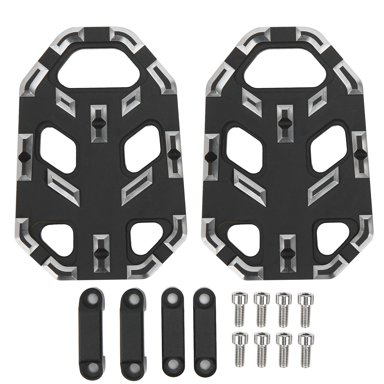Paar Breite Motorradfußrasten Aus Aluminiumlegierung, Kompatibel Mit Honda Cb650r 2019-2020