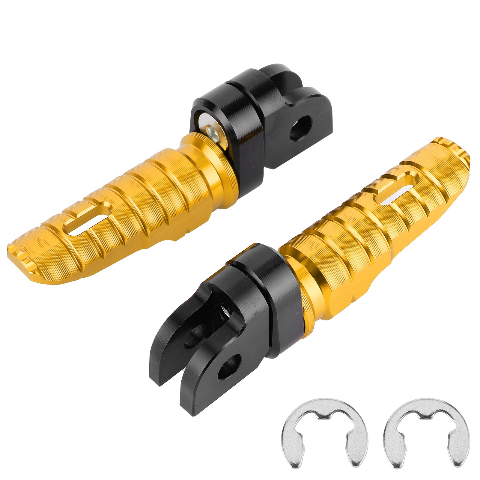 Linke Und Rechte Vordere Fußrasten Für Yamaha Mt-03, Mt-25, Mt-07, Mt-09, R3, Xj6 Gold Motorräder, Paar Metallhalterungen