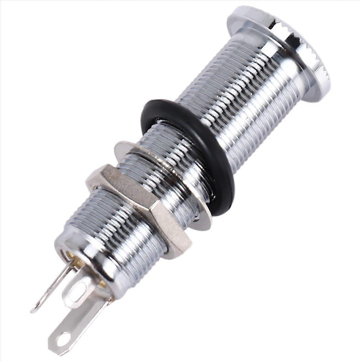 1/4-zoll-chrom-zylinder-einbaubuchse Für E-gitarre Und Bass