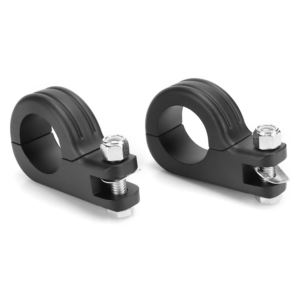 Universelle Motorrad-fußrastenhalterung, 38 Mm/1,5 Zoll P-bolzen-befestigungsklemme, Honda-kompatibles Zubehör (schwarz)