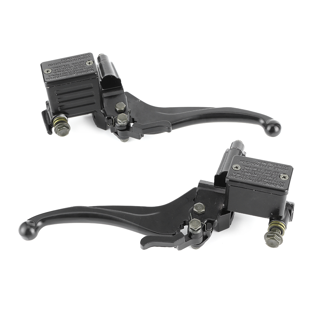 Paar Hydraulische Bremspumpen (22 Mm) Für Vorder- Und Hinterradbremse Mit Hebel Und Feststellbremse Für Gy6 150cc 250cc Motorrad/atv
