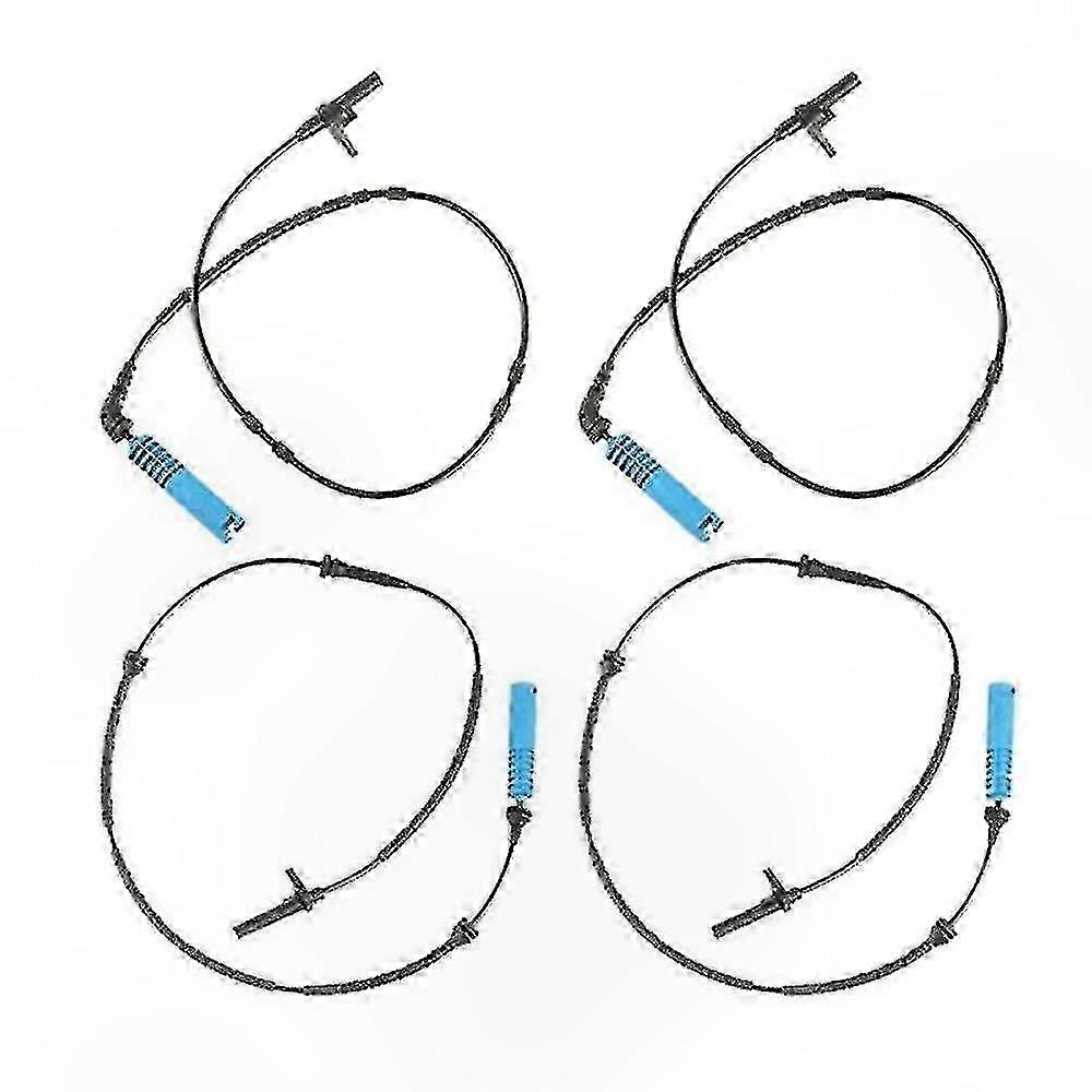 Abs-raddrehzahlsensor, 4 Stück, Vorne, Hinten, Links, Rechts, Kompatibel Mit Bmw X3 E83 2004–2010, Ersatzteilnummern 34523405906 34523405907