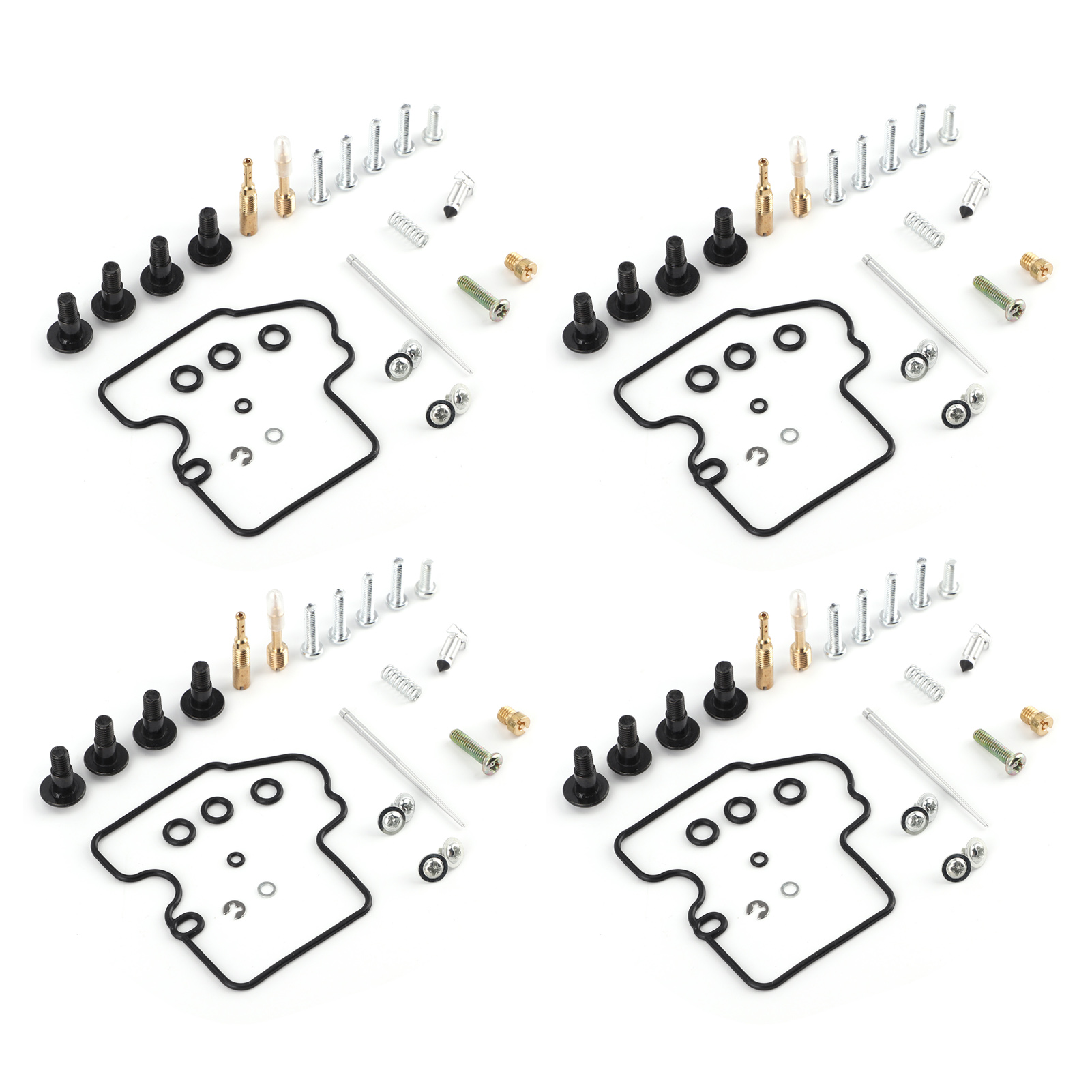 4 X Motorradvergaser-reparatursatz Für Yamaha Yzfr6 1999-2002, Komplette Überholungsteile