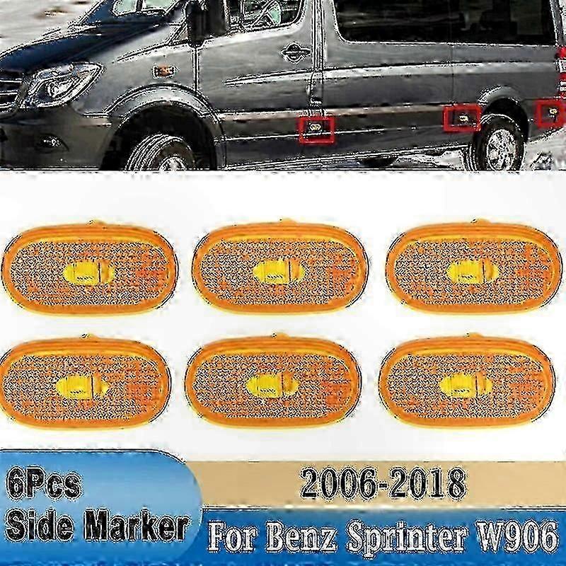 Klare Positionsleuchten Kompatibel Mit Fender W906 2006-2018, Ersatz-seitenleuchten, 6er-pack.