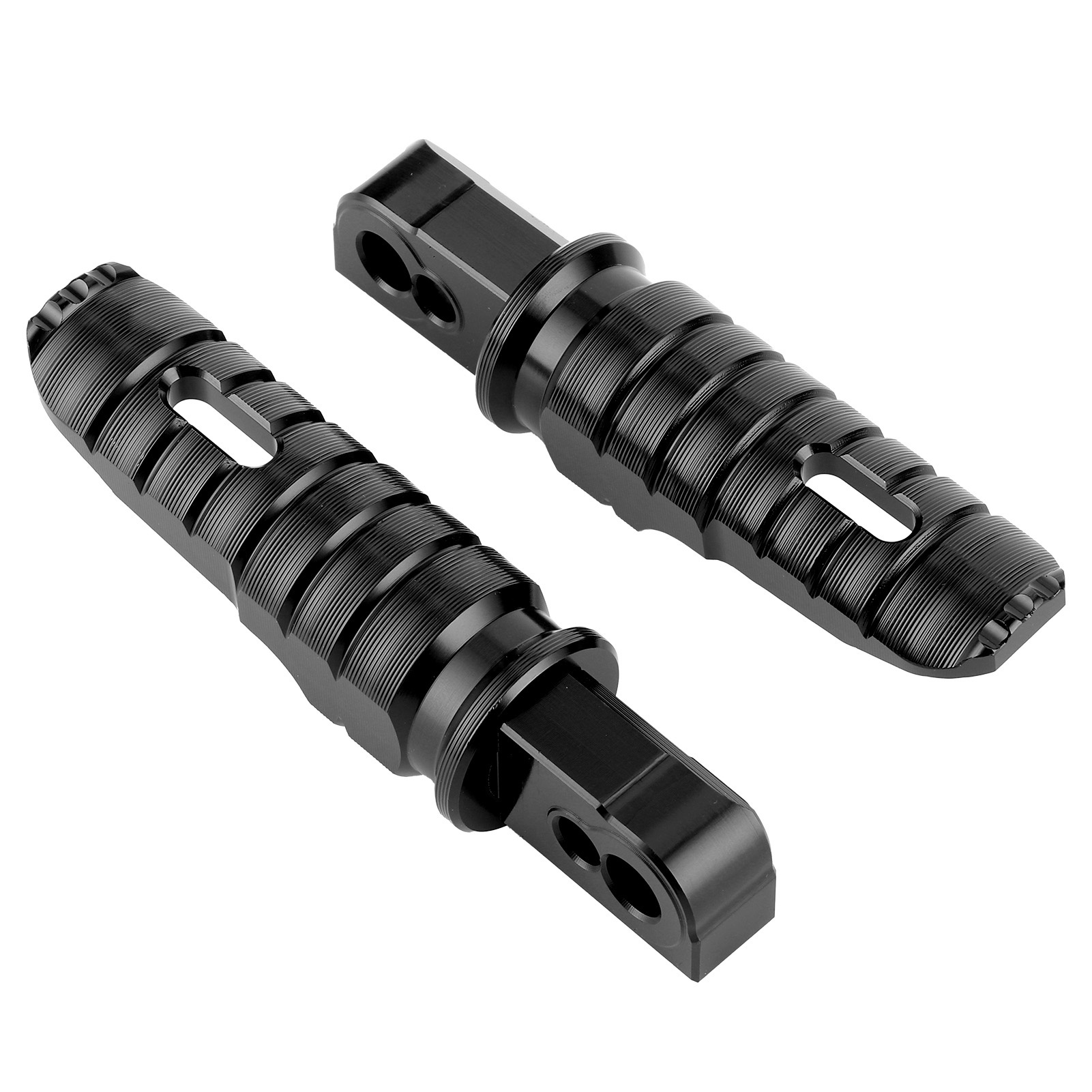 Paar Schwarze Motorrad-fußrasten Fp257-set Für Suzuki Gsxs1000 Gsxr600 Gsr750