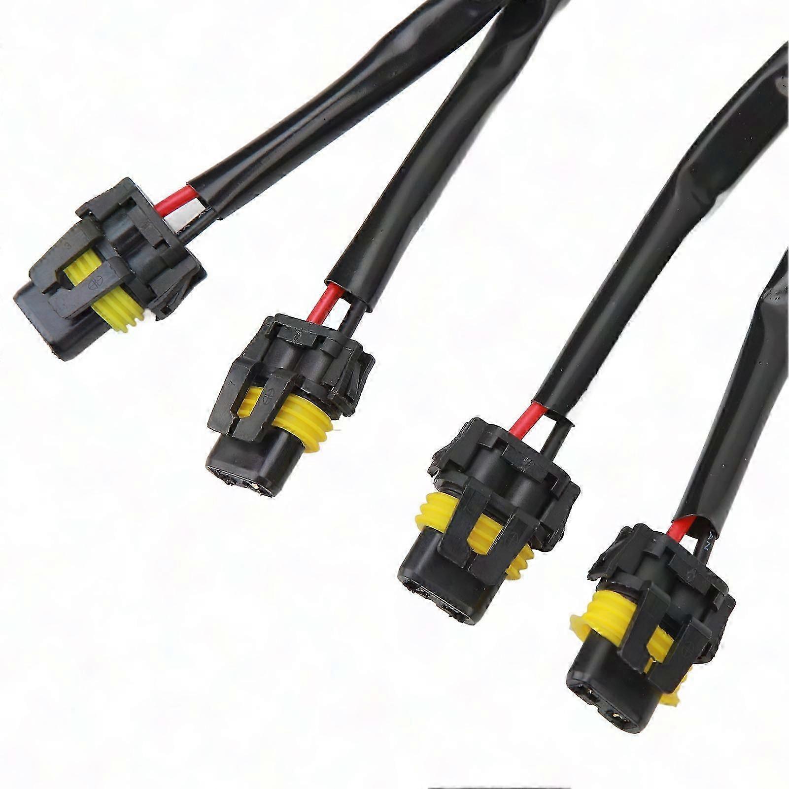 2 Stück Scheinwerferadapter 9005/9006 (stecker Auf Buchse), 2-wege-kabelbaumverlängerung, Led-kabel Für Pickups, Splitterstecker