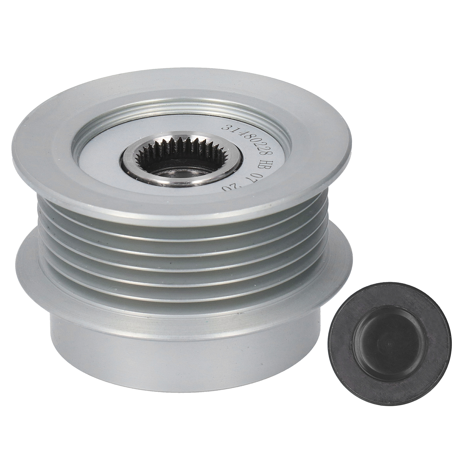 Lichtmaschinenriemenscheibe 31480228 30644952, Kompatible Motorteile Für Volvo V40, V60, V70, V90, S60, S80, S90, Xc60, Xc90 2.0t (2015–2018)