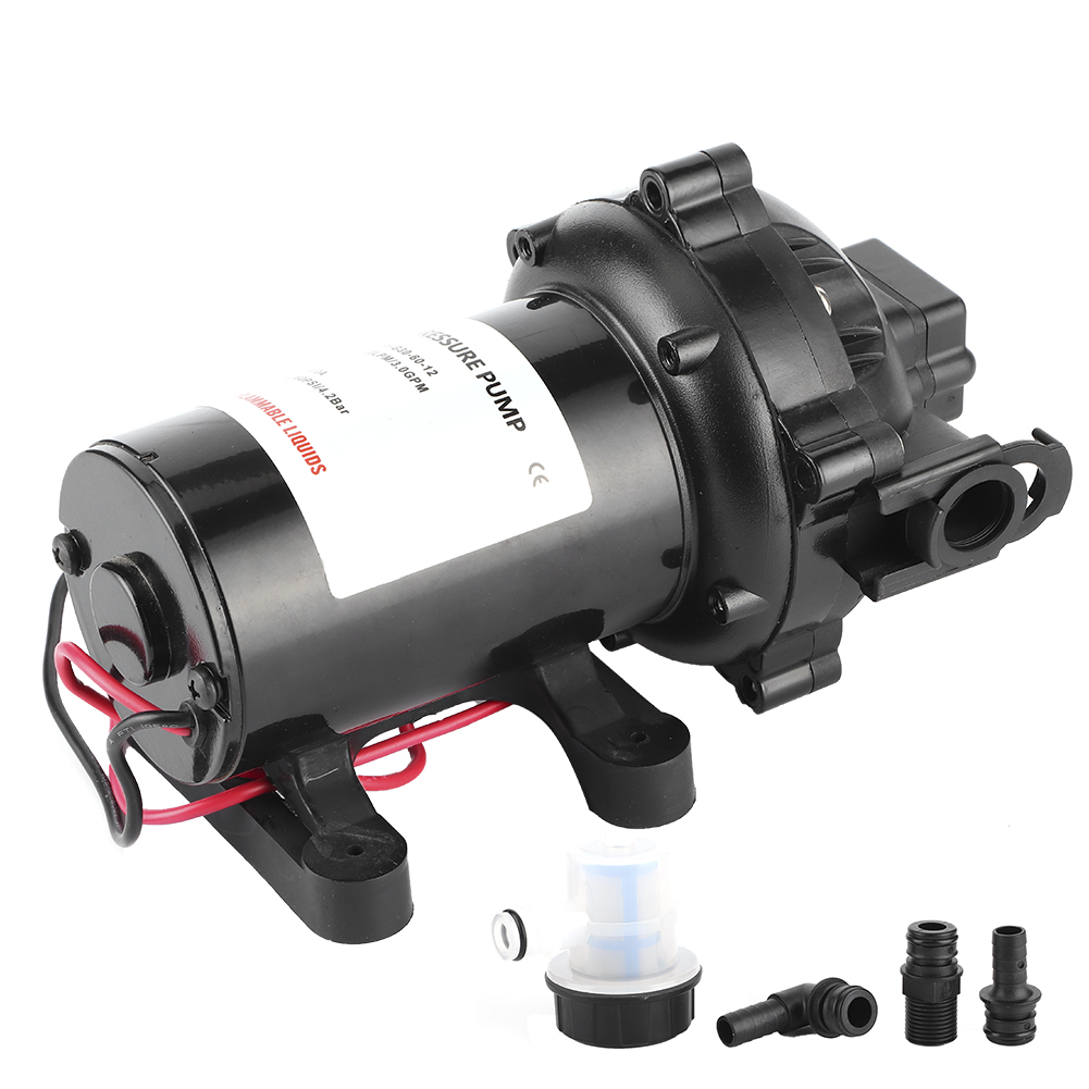 12v 60 Psi 3,0 Gpm Selbstansaugende Membranpumpe Für Boote, Wohnmobile Und Den Einsatz Auf Dem Wasser