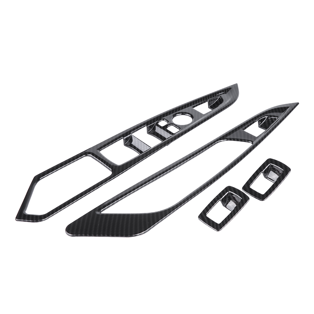 4-teiliges Zierteilset Aus Kohlefaser Für Fensterheberknöpfe, Kompatibel Mit Bmw X5 X6 F15 F16 2014-2018