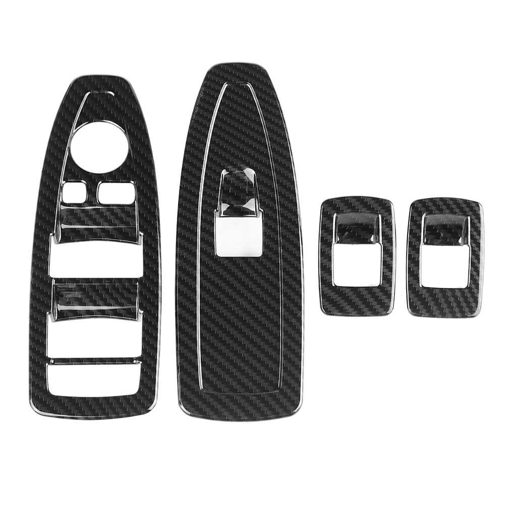4 Fensterheberschalter-rahmenblenden In Carbonfaser-optik Für Bmw X1 2016-2019